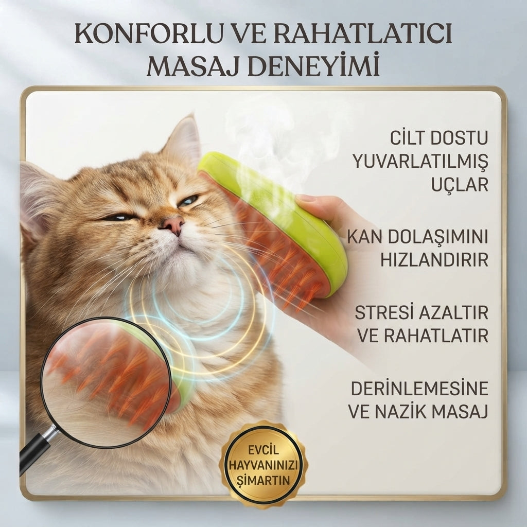 Buharlı Evcil Hayvan Tarağı
