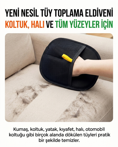 Yeni Nesil Çift Yönlü Tüy Toplama Eldiveni