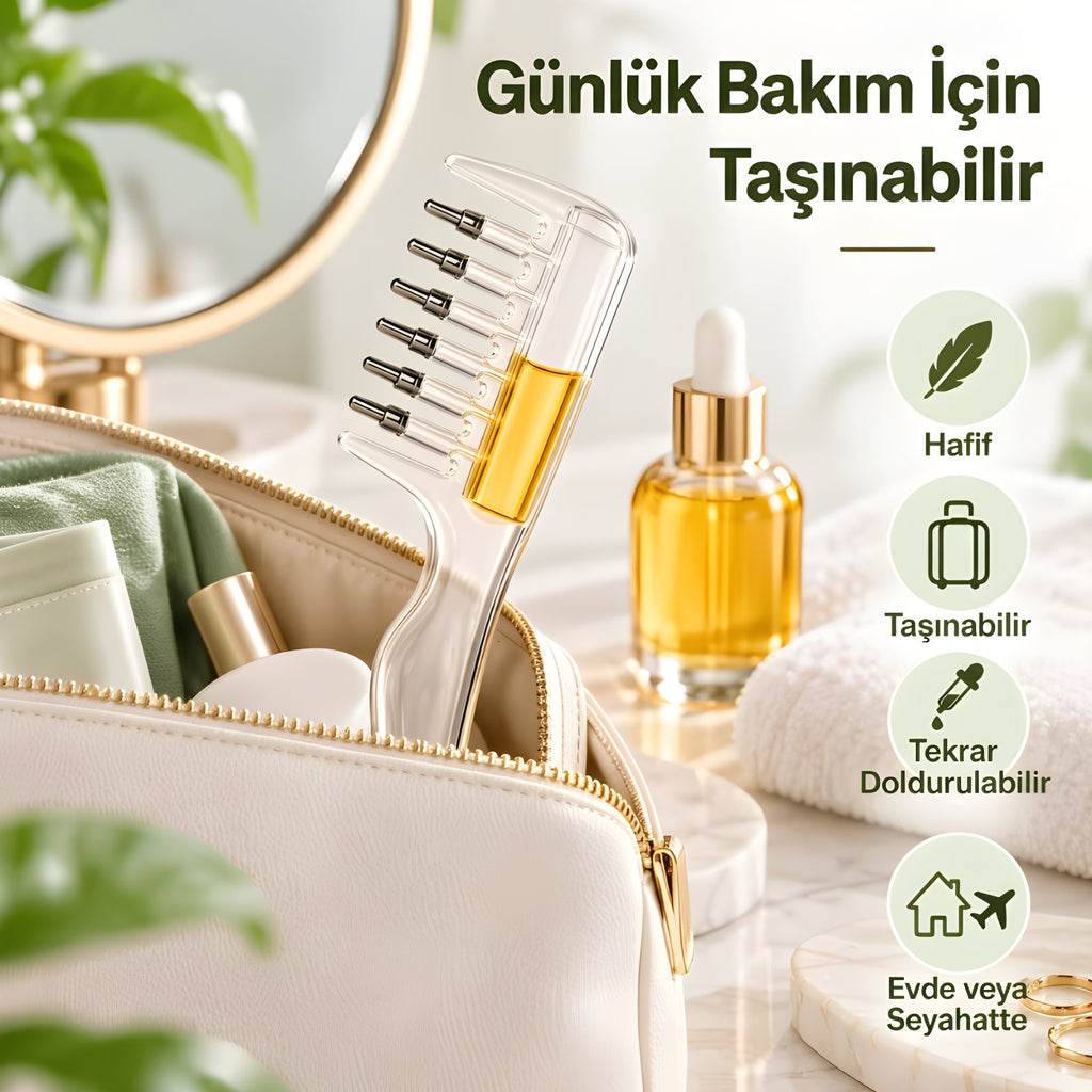 Doldurulabilir serum tarağı – taşınabilir kullanım