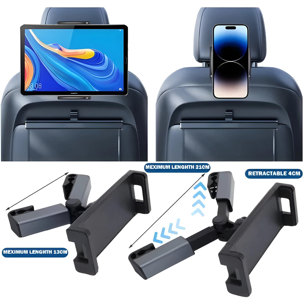Araç Koltuk Arkası Ayarlanabilir Telefon ve Tablet Tutucu