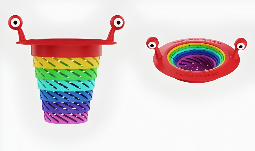 Renkli Kademeli Lavabo Süzgeci